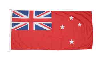 New Zealand courtesy flag red